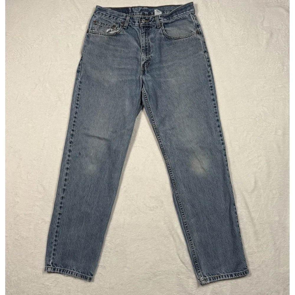 Vintage Levis Jeans‎ 34(32)x32(30) Medium Wash Western Workwear Straight Denim